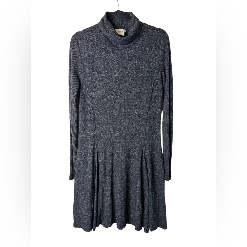 Saturday Sunday by Anthropologie Gray Long Sleeve Turtleneck Dress Size Medium